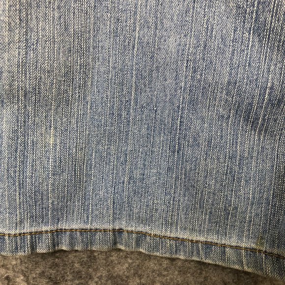 Bandolino Jeans 20W Womens Mid Rise Bootcut Light Wash Button Flap Pockets Stain - Picture 13 of 16